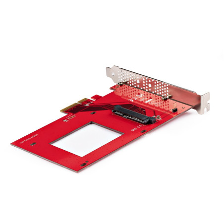 StarTech.com PEX4SFF8639U3 Tarjeta Adaptador U.3 a PCIe - Adaptador PCIe 4.0 x4 para SSDs U.3 NVMe de 2,5" - Tarjeta de