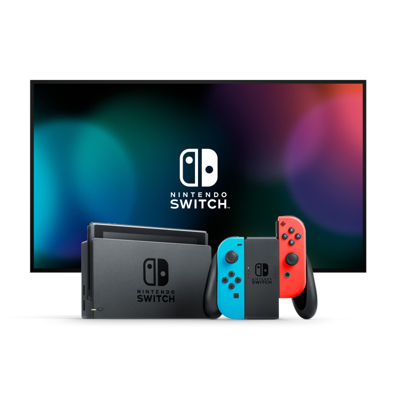 Nintendo 10010738 Switch, Nintendo Switch, 768 MHz, 4000 MB, Azul, Gris, Rojo, Analógico/Digital, Cruceta