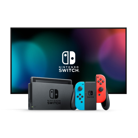 Nintendo 10010738 Switch, Nintendo Switch, 768 MHz, 4000 MB, Azul, Gris, Rojo, Analógico/Digital, Cruceta