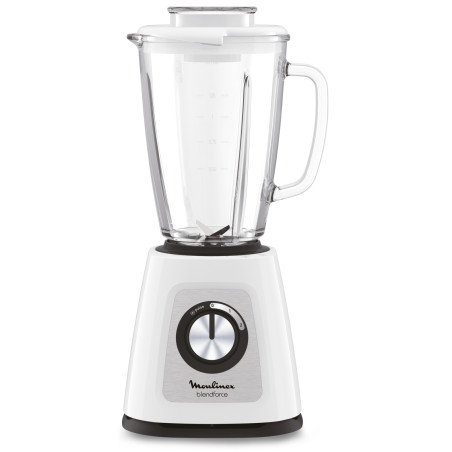 Moulinex LM430110 LM430, Batidora de vaso, 1,75 L, Picahielos, 800 W, Blanco