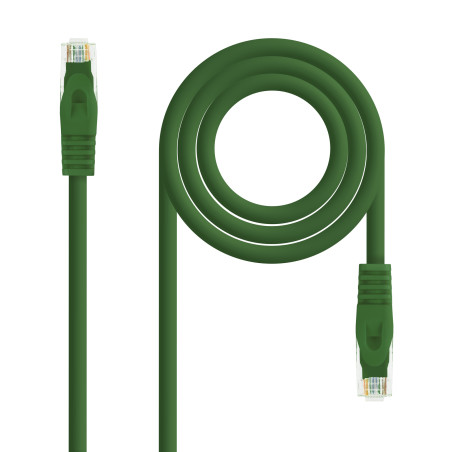 Nanocable 10.20.1800-L25-GR Cable Red Latiguillo RJ45 LSZH CAT.6A UTP AWG24, Verde, 25 cm, 0,25 m, Cat6a, U/UTP (UTP), RJ-45,
