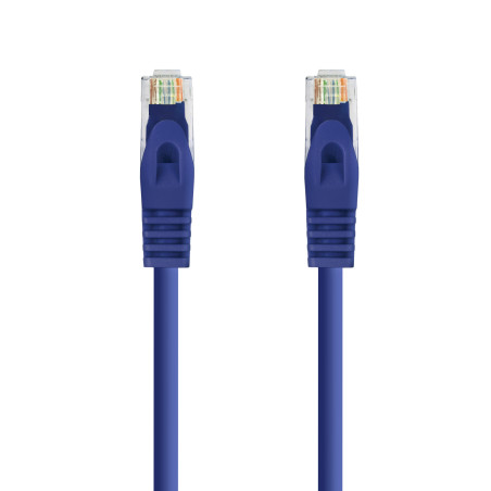 Nanocable 10.20.1800-L25-BL Cable Red Latiguillo RJ45 LSZH CAT.6A UTP AWG24, Azul, 25 cm, 0,25 m, Cat6a, U/UTP (UTP), RJ-45,