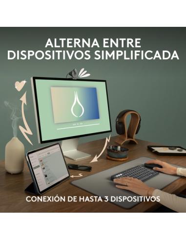 Logitech 910-007015 ratón Viajes Ambidextro RF Wireless + Bluetooth Óptico 4000 DPI