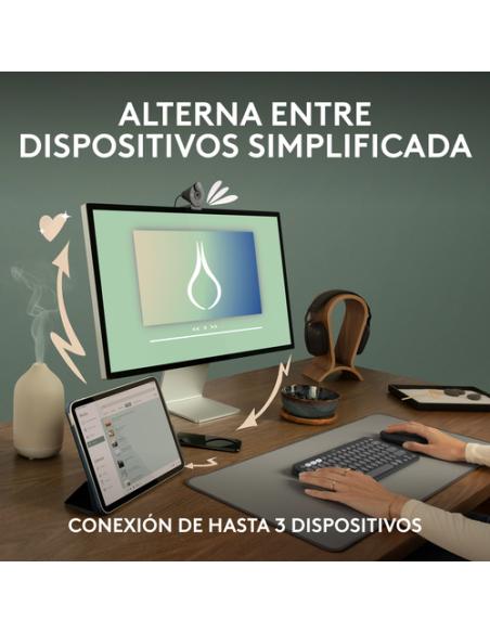 Logitech 910-007015 ratón Viajes Ambidextro RF Wireless + Bluetooth Óptico 4000 DPI