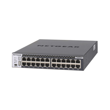 NETGEAR XSM4324CS-100NES M4300-24X, Gestionado, L3, 10G Ethernet (100/1000/10000), Montaje en rack, 1U