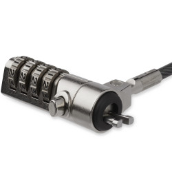 StarTech.com LTLOCK4D Cable con Candado de Seguridad con Clave para Ordenador Portátil - con Bisagra Giratoria - con Candado 2
