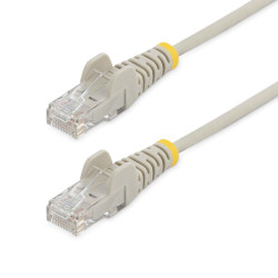 StarTech.com N6PAT100CMGRS Cable Cat6 de 1m - Delgado - con Conectores RJ45 sin Enganches - Gris, 1 m, Cat6, U/UTP (UTP),