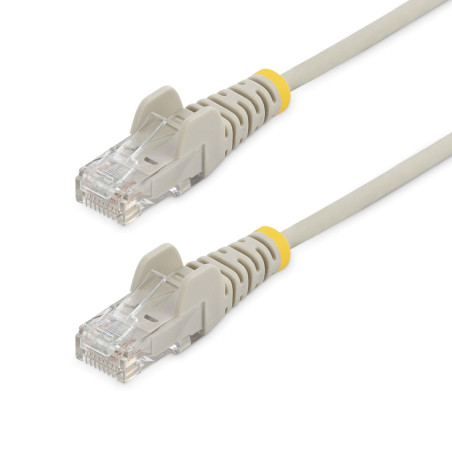 StarTech.com N6PAT100CMGRS Cable Cat6 de 1m - Delgado - con Conectores RJ45 sin Enganches - Gris, 1 m, Cat6, U/UTP (UTP),