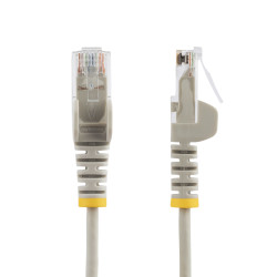 StarTech.com N6PAT100CMGRS Cable Cat6 de 1m - Delgado - con Conectores RJ45 sin Enganches - Gris, 1 m, Cat6, U/UTP (UTP), 2