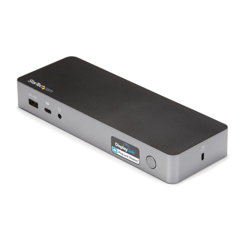 StarTech.com DK30C2DPPDUE Docking Station Universal para Portátil - Replicador de Puertos Híbrido USB-C/-A - 2x HDMI y DP 4K