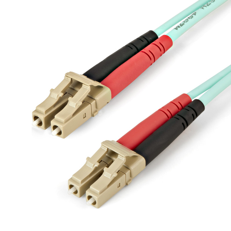 StarTech.com 450FBLCLC5 Cable de 5m de Fibra Óptica Multimodo LC/UPC a LC/UPC OM4 - 50/125µm - Fibra LOMMF/VCSEL - Redes de