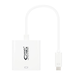 Nanocable 10.16.4103 CONVERSOR USB-C A DVI-D, 15 CM, 3.2 Gen 1 (3.1 Gen 1), USB Tipo C, Salida DVI, 1920 x 1080 Pixeles