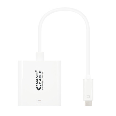 Nanocable 10.16.4103 CONVERSOR USB-C A DVI-D, 15 CM, 3.2 Gen 1 (3.1 Gen 1), USB Tipo C, Salida DVI, 1920 x 1080 Pixeles