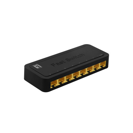 LevelOne FEU-0812 FEU-0812, No administrado, Fast Ethernet (10/100), Bidireccional completo (Full duplex)