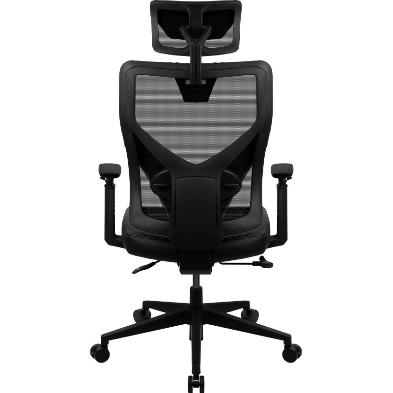 ThunderX3 YAMA1BK YAMA1, Silla para videojuegos universal, 150 kg, Respaldo de malla, Universal, 125 kg, Negro