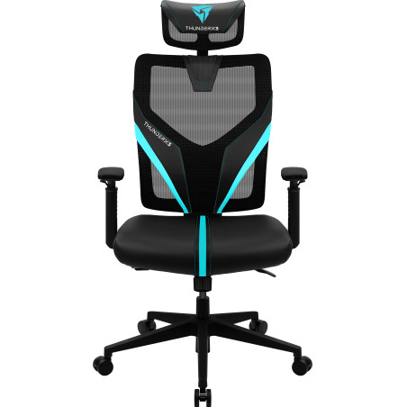 ThunderX3 YAMA1BC YAMA1, Silla para videojuegos universal, 150 kg, Respaldo de malla, Universal, 125 kg, Negro