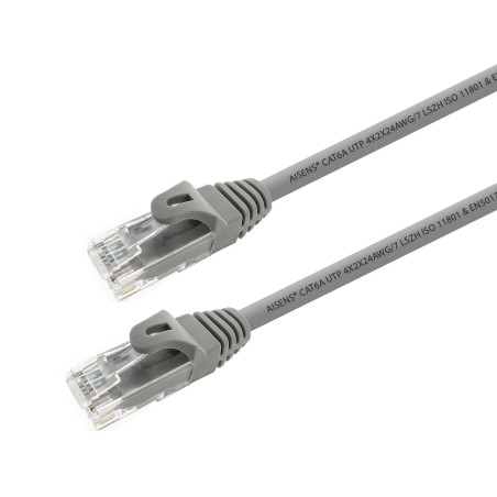AISENS A145-0324 A145-0324, 0,25 m, Cat6a, U/UTP (UTP), RJ-45, RJ-45, Gris