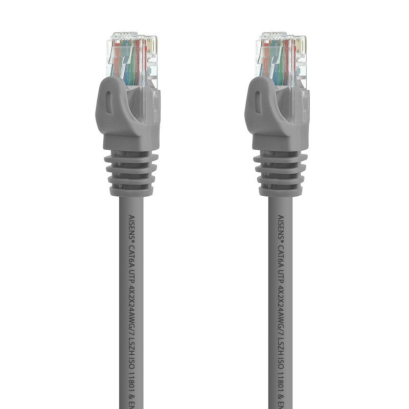 AISENS A145-0324 A145-0324, 0,25 m, Cat6a, U/UTP (UTP), RJ-45, RJ-45, Gris