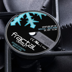 Fractal Design FD-FAN-VENT-HP14-PWM Venturi HP-14 PWM, Ventilador, 14 cm, 400 RPM, 1500 RPM, 132,7 m³/h, Negro, Gris 2