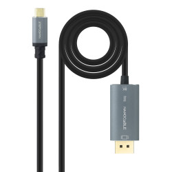 Nanocable 10.15.5022 10.15.5022, 2 m, USB Tipo C, DisplayPort, Macho, Macho, Derecho