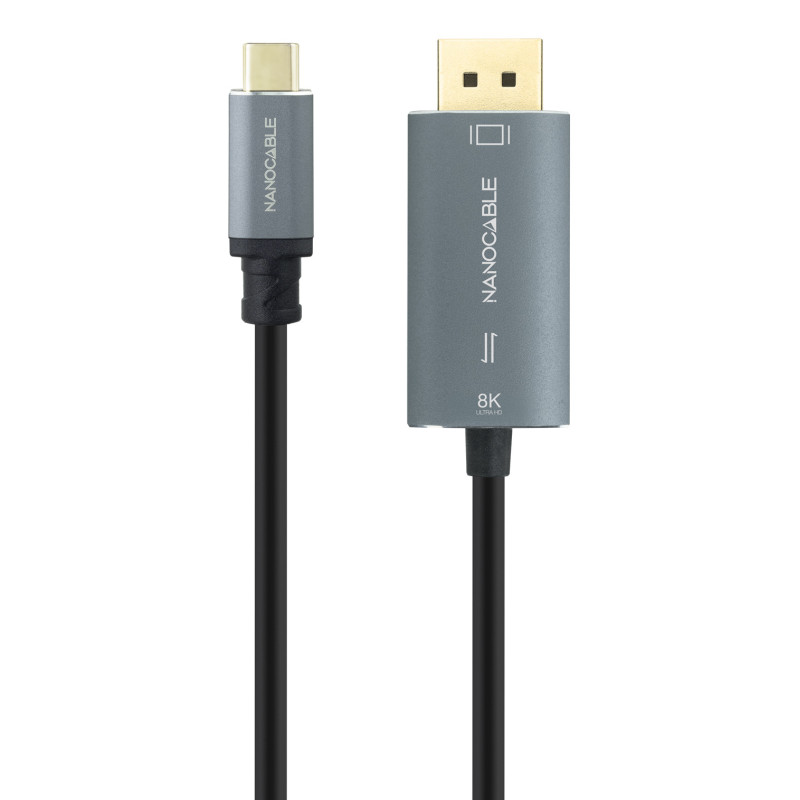 Nanocable 10.15.5022 10.15.5022, 2 m, USB Tipo C, DisplayPort, Macho, Macho, Derecho