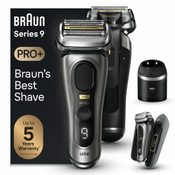 Braun 218276 Series 9 Pro+ 9575cc Wet & Dry, Máquina de afeitar de láminas, Metálico, Batería, 90 min, 170 mm, 260 mm 2