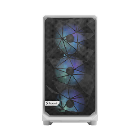 Fractal Design FD-C-MES2A-08 Meshify 2 RGB, Torre, PC, Blanco, ATX, EATX, micro ATX, Mini-ITX, Acero, Vidrio templado, Juego