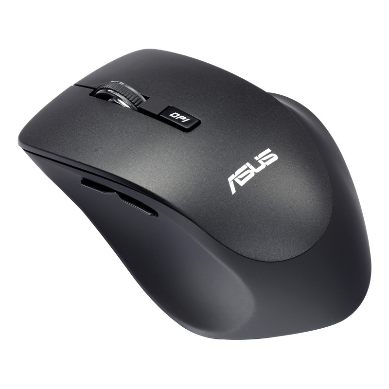 ASUS 90XB0280-BMU000 WT425, mano derecha, Óptico, RF inalámbrico, 1600 DPI, Negro