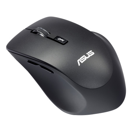 ASUS 90XB0280-BMU000 WT425, mano derecha, Óptico, RF inalámbrico, 1600 DPI, Negro