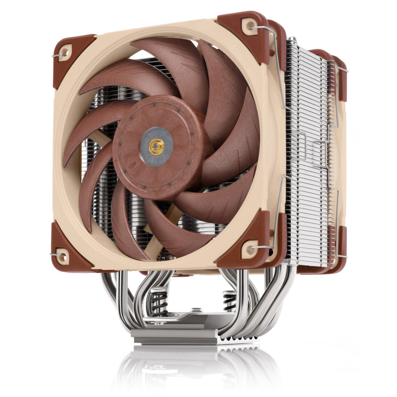 Noctua NH-U12A NH-U12A, Enfriador, 12 cm, 450 RPM, 2000 RPM, 102,1 m³/h, Beige, Marrón, Plata