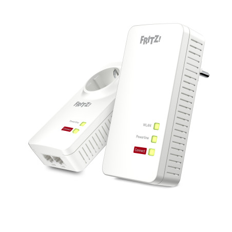 FRITZ! 20002819 Powerline 1260 WLAN Set, 1200 Mbit/s, IEEE 1901, Tipo F, Gigabit Ethernet, 1000 Mbit/s, Wi-Fi 5 (802.11ac)