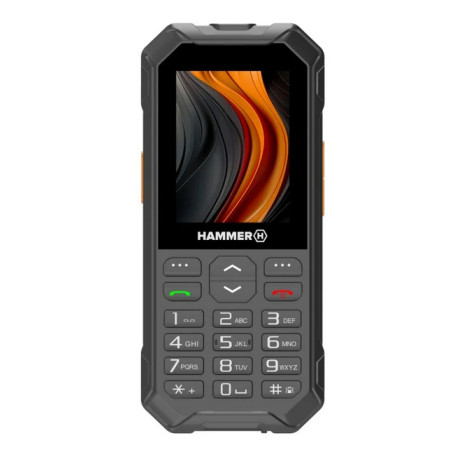 HAMMER TEL000928 6 LTE, Barra, SIM doble, 6,1 cm (2.4"), 2 MP, 2500 mAh, Negro, Naranja