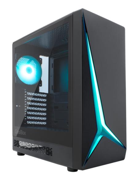 CoolBox GAMING CAJA ATX GA450 STARLIGHT BLACK ARGB USB-C 3.2 GEN1 SIN FTE + 1 VENTILADOR