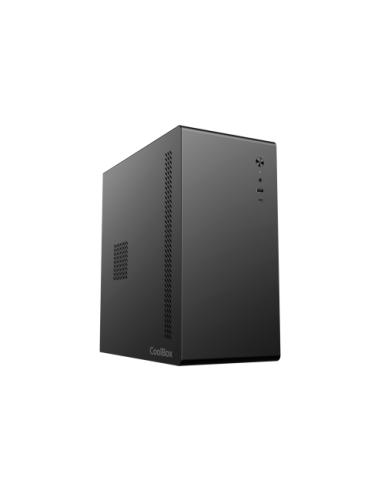 CARCASA COOLBOX MATX M640C NEGRA / FULLMETAL / FUENTE 500W / USB-C 3.2 / 1 VENTILADOR / COO-PCM640C-1