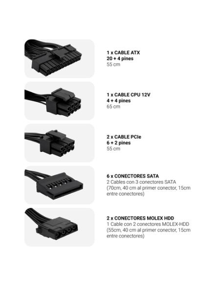 CoolBox FUENTE DE ALIMENTACION ATX POWERLINE III 750W 85%EFI
