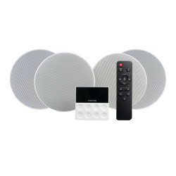 Fonestar KS-WALL-4 KS-WALL-4, Minicadena de música para uso doméstico, Negro, Gris, Blanco, 50 W, 8 Ω, FM, LCD