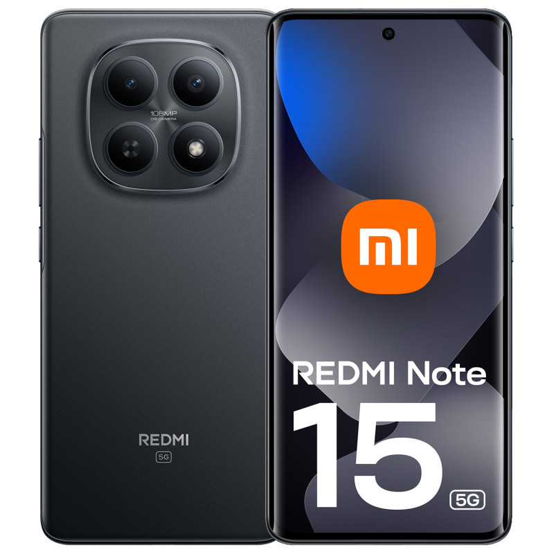 Xiaomi MZB0MX2EU Redmi Note 15 5G, 17,2 cm (6.77"), 2392 x 1080 Pixeles, 12 GB, 512 GB, 108 MP, Negro
