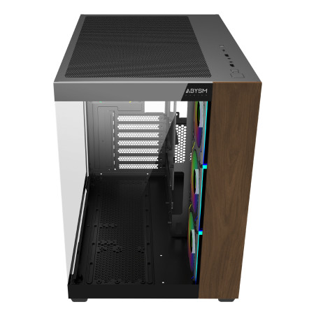 ABYSM AB128535 Caja M-ATX Danube Sava Nature 285C Black, Micro Torre, PC, Negro, ITX, micro ATX, Acrilonitrilo butadieno