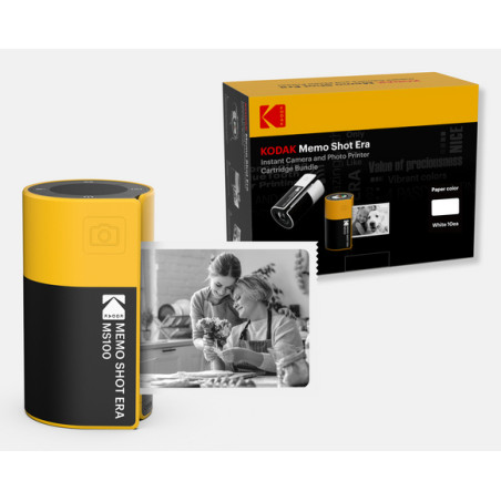 Kodak 0192143004028 MemoShot Era MS100, 68,58 x 45,72 mm, Negro, Amarillo, Filtro, 308 g, 150 mm, 60 mm