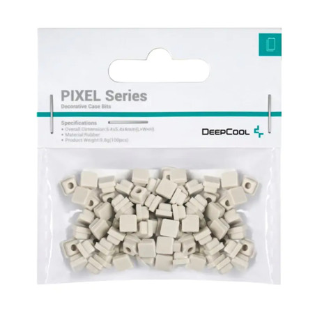 DeepCool R-PIXEL-GY100-G-1 PIXEL, Universal, Otro, Caucho, Gris, 9,8 g, 100 pieza(s)