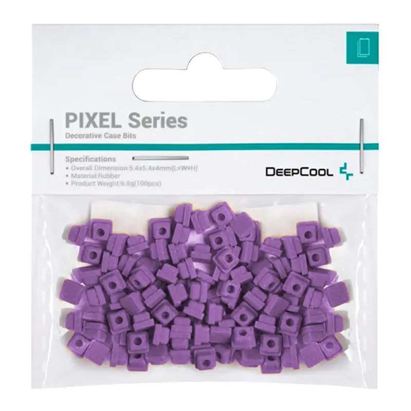 DeepCool R-PIXEL-TV100-G-1 PIXEL, Universal, Otro, Caucho, Púrpura, 9,8 g, 100 pieza(s)