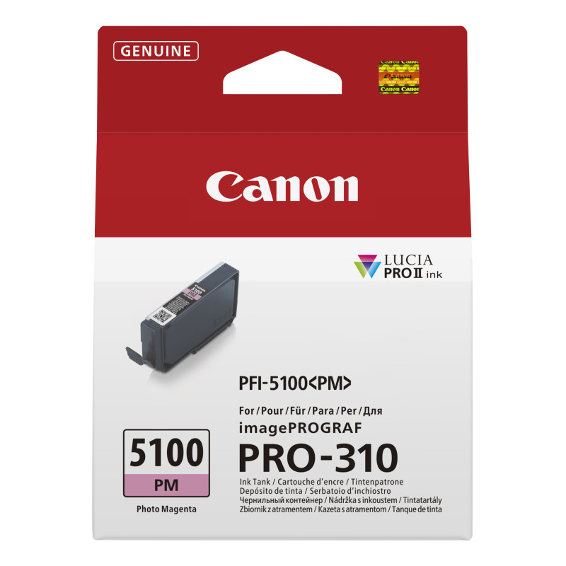 Canon 6957C001 PFI-5100 PM, Foto magenta, 14,4 ml, 1 pieza(s), Pack individual