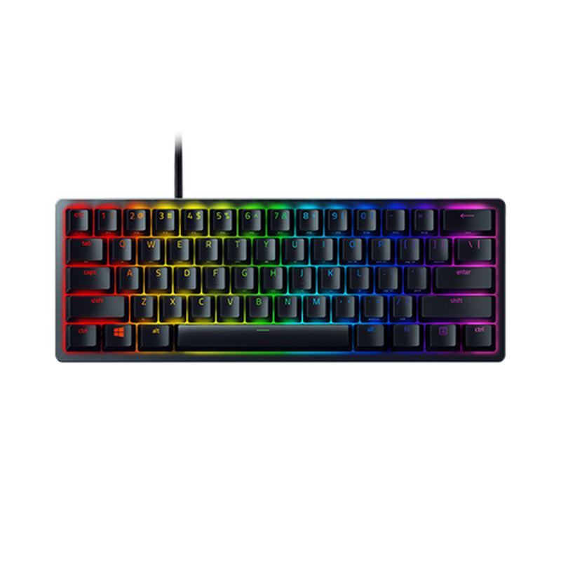 Razer RZ03-03391900-R3G1 Huntsman Mini, Alámbrico, USB, Switch de tecla optomecánico, QWERTZ, LED RGB, Negro