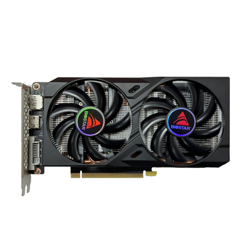 Biostar VN1666TF69 GTX 1660 Ti, GeForce GTX 1660 Ti, 6 GB, GDDR6, 192 bit, PCI Express 3.0, 2 Ventilador(es)