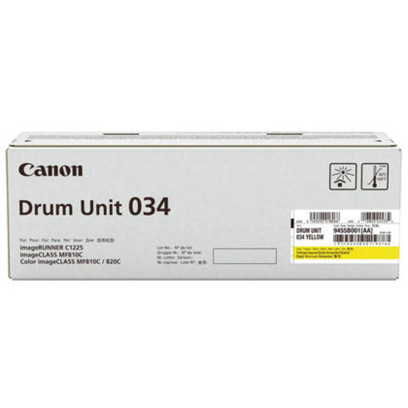 Canon 9455B001 034, Original, ImageClass Mf820Cdn/MF810Cdn, 34000 páginas, Impresión láser, Amarillo, Negro, Naranja
