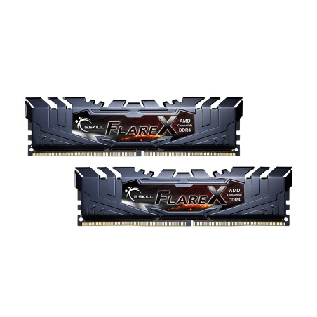 G.Skill F4-3200C16D-32GFX Flare X (for AMD) F4-3200C16D-32GFX, 32 GB, 2 x 16 GB, DDR4, 3200 MHz, 288-pin DIMM