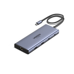 Ugreen 45380 REVODOK PRO 10 10IN1 HDMI DOCK, 100 W, Gris, SD