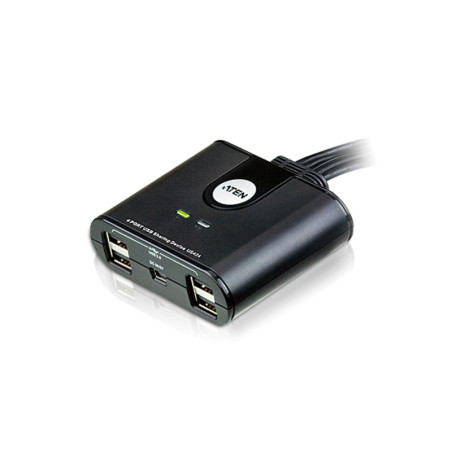 ATEN US424-AT Switch de periféricos USB 2.0 de 4 x 4 puertos, Negro