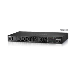 ATEN PE8208G-ATA-G PDU de 8 puertos y 16A/20A con conmutación y monitorización por puerto, Regulado, Conmutado, 1U,
