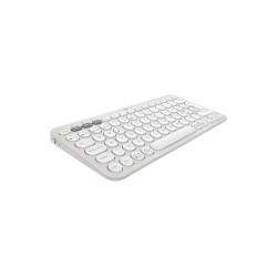Logitech 920-011828 Pebble Keys 2 K380s, Mini, Inalámbrico, Bluetooth, Switch de tecla de tijera, QWERTY, Blanco